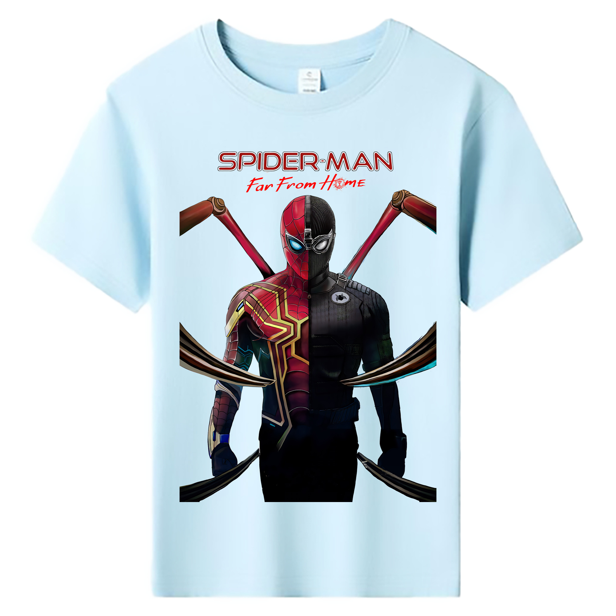 （画像用） Spider Man スパイダーマン 綿100％キッズTシャツ（フロントプリント）
